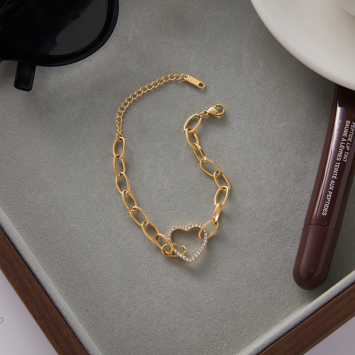 Heart Chain Bracelet