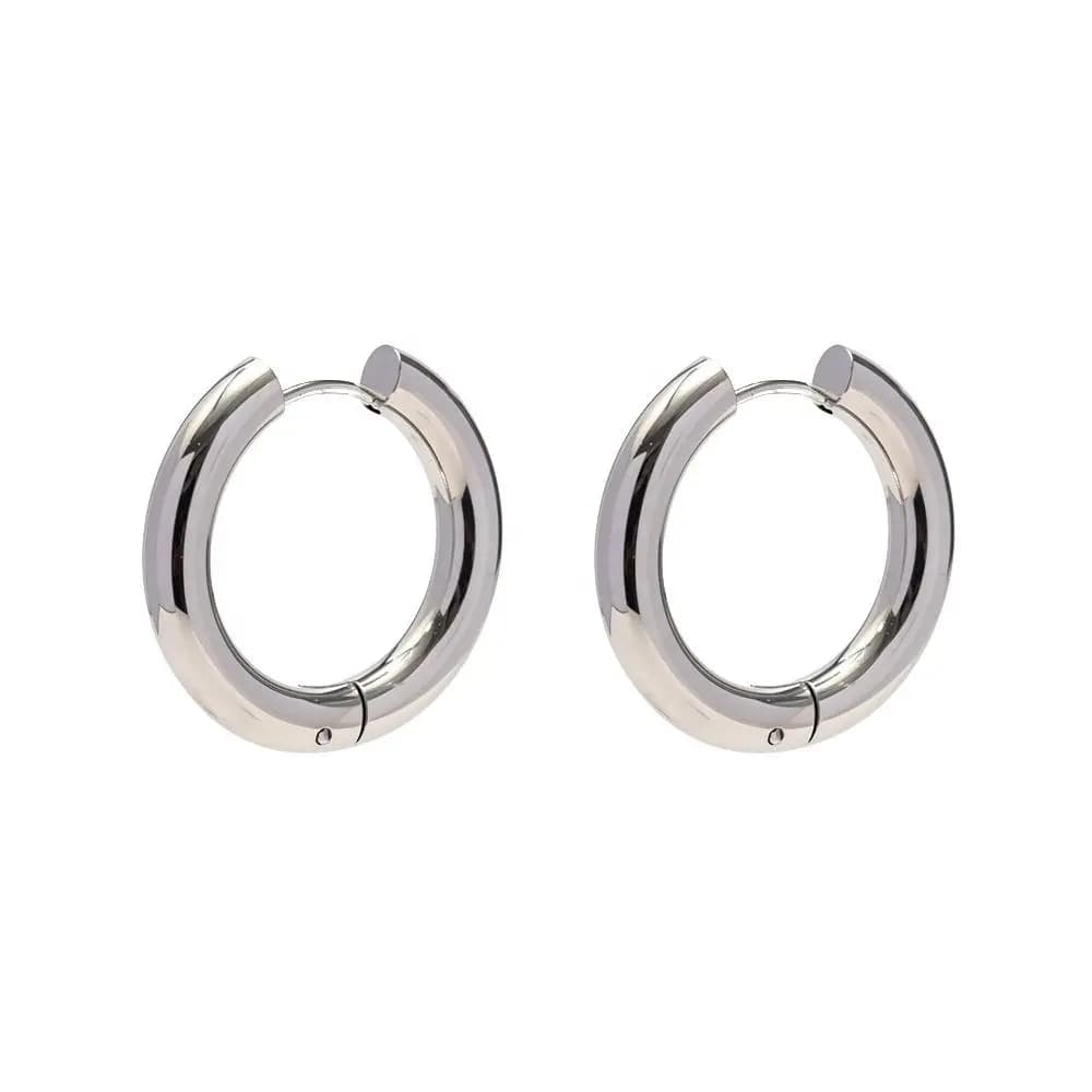 Classic Chunky Hoop Earrings
