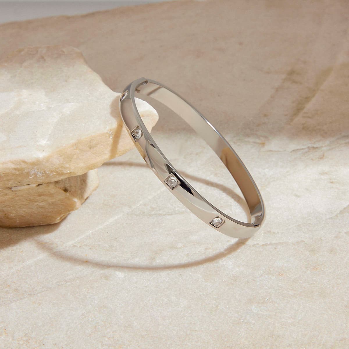 Simple Crystal Bangle