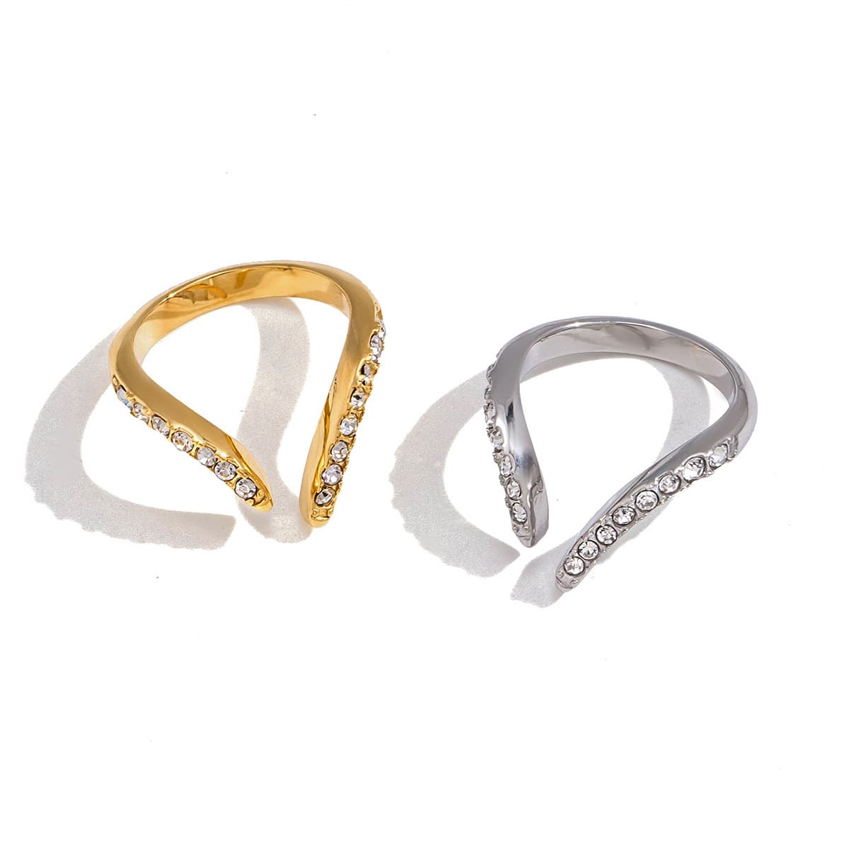 Chevron Pavé Ring 
