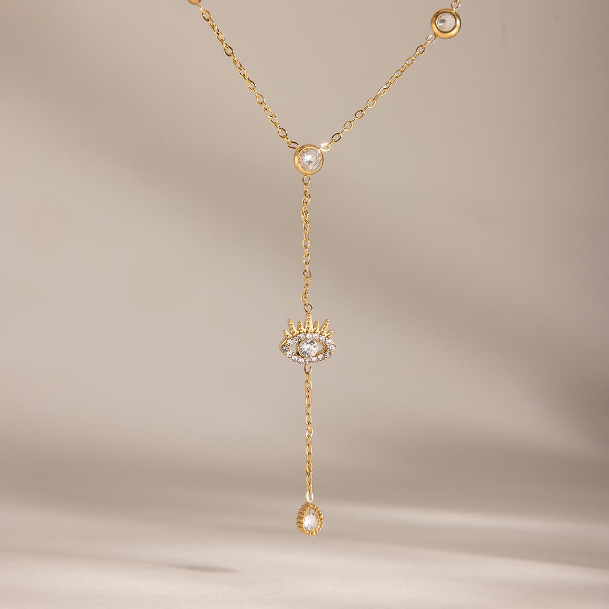 Evil Eye Y Necklace