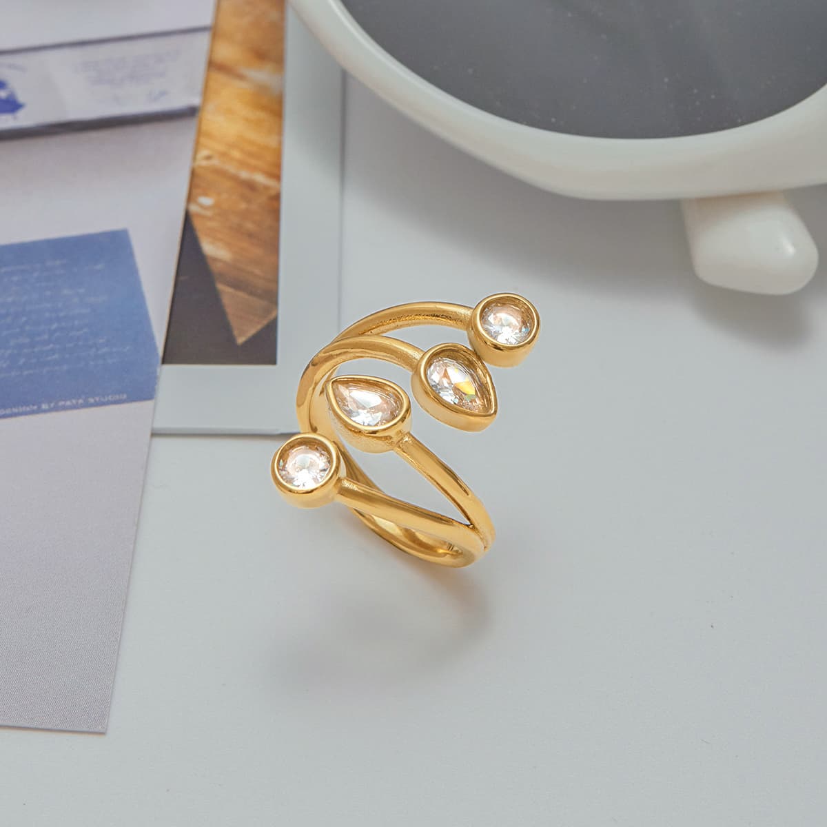 Teardrop Stack Ring