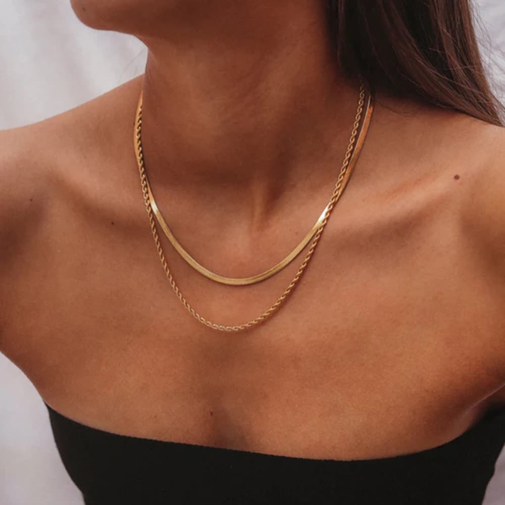 Snake Chain Necklace 2-1