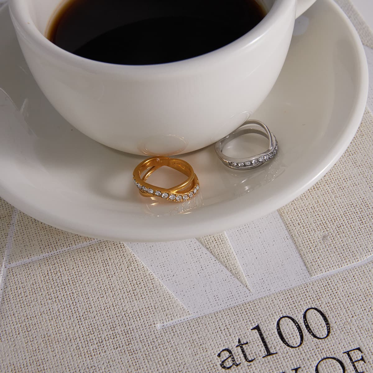 Inlay Cross Ring