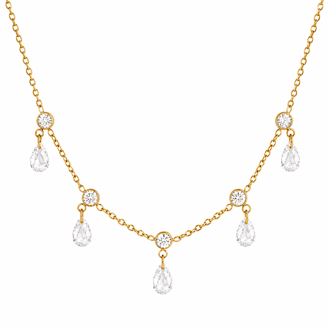 Crystal Drop Necklace