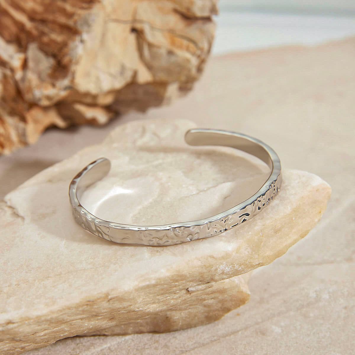 Hammered Cuff Bracelet 