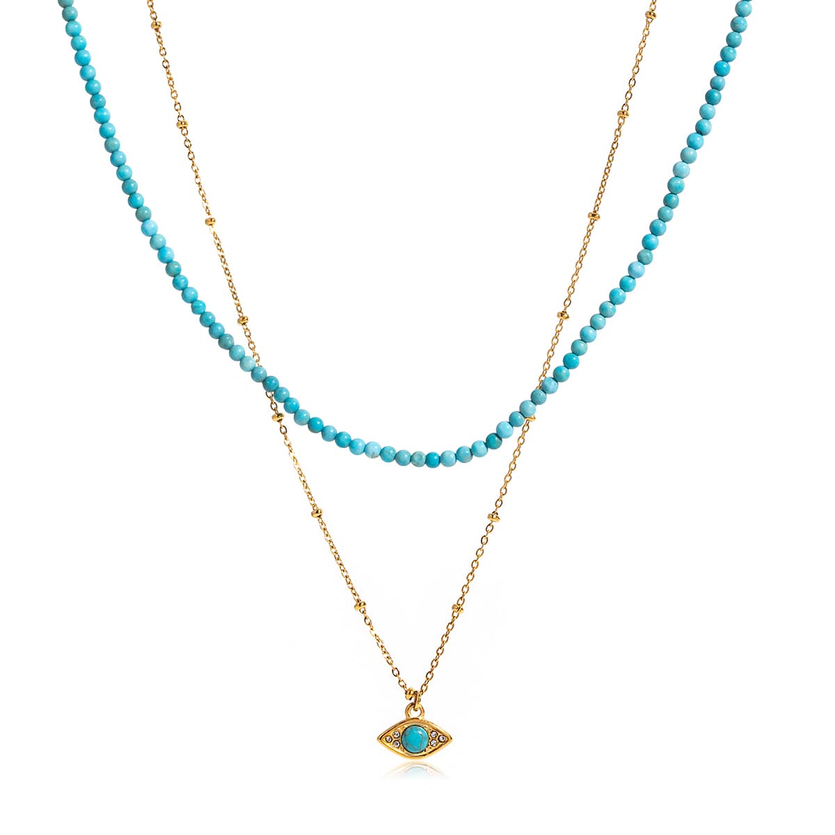 Bead Evil Eye Necklace