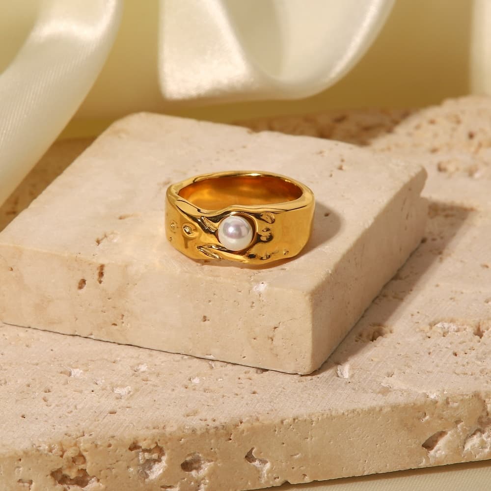 Pearl Wave Ring