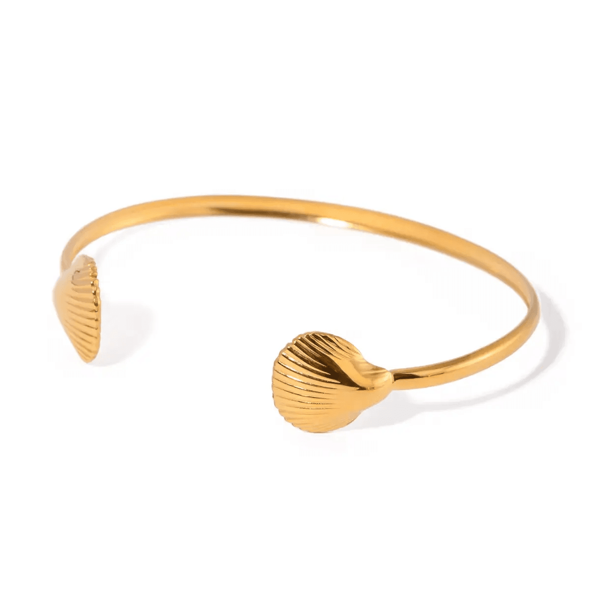 Textured Shell Cuff Bracelet 