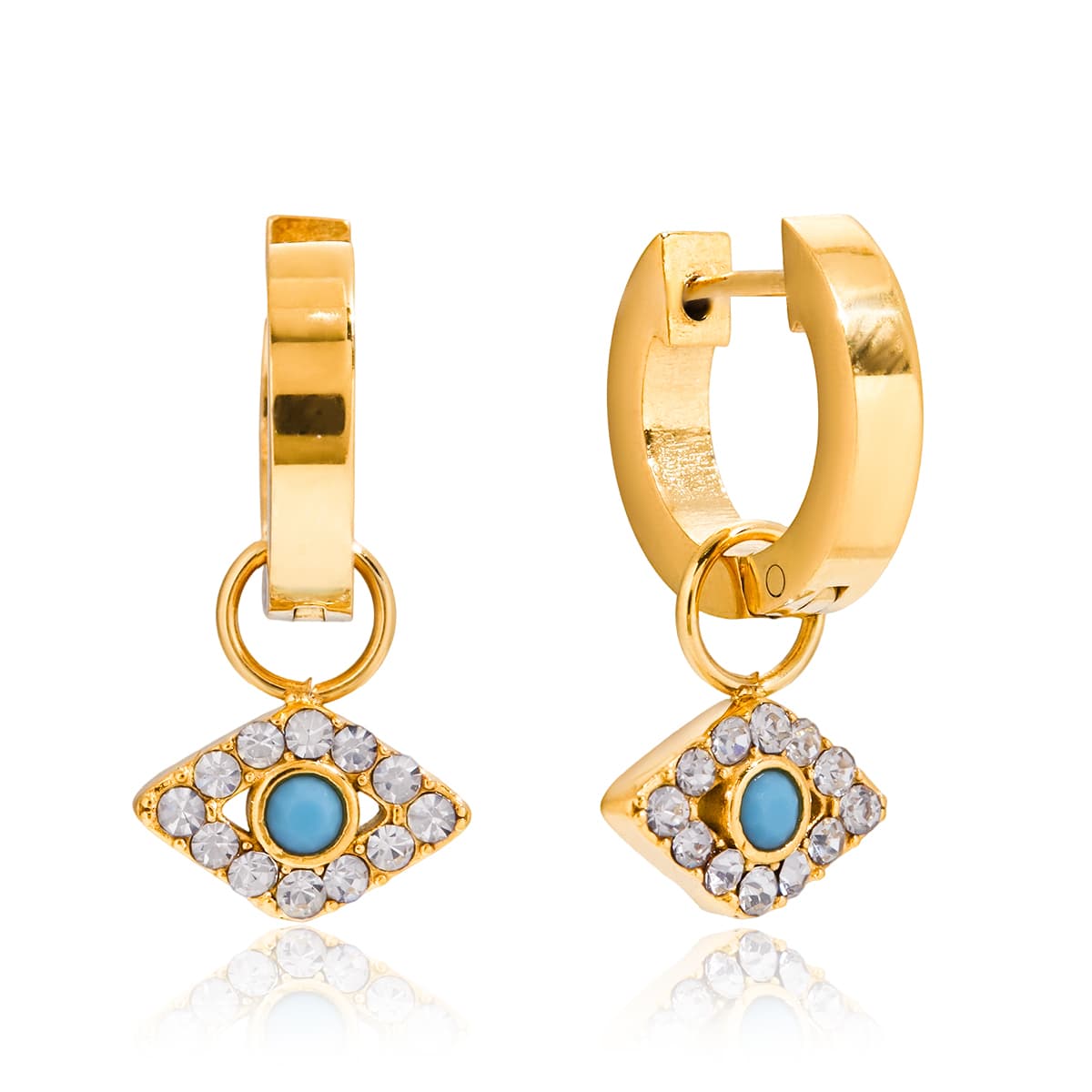 Evil Eye Hoop Earrings