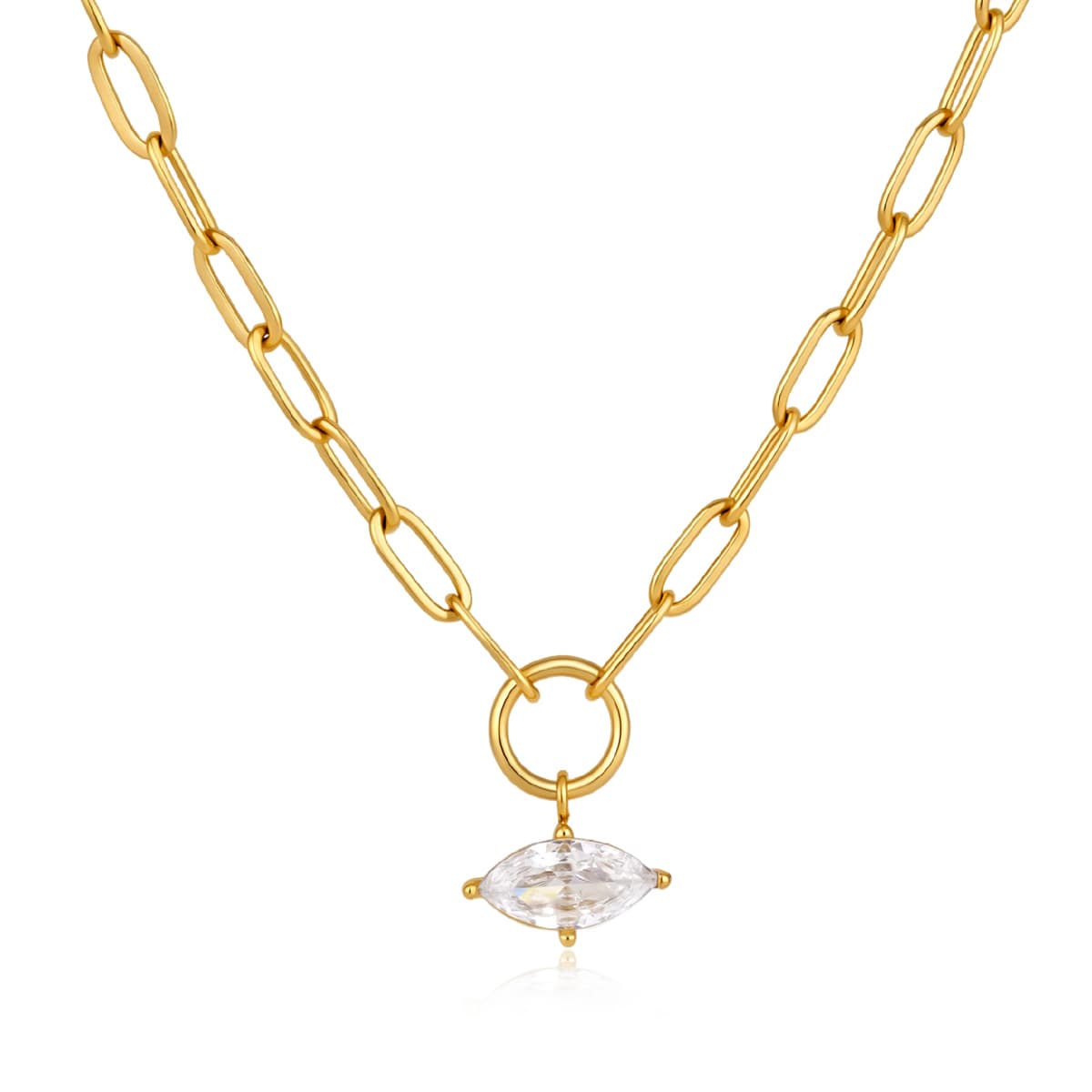 Eye Zircon Necklace