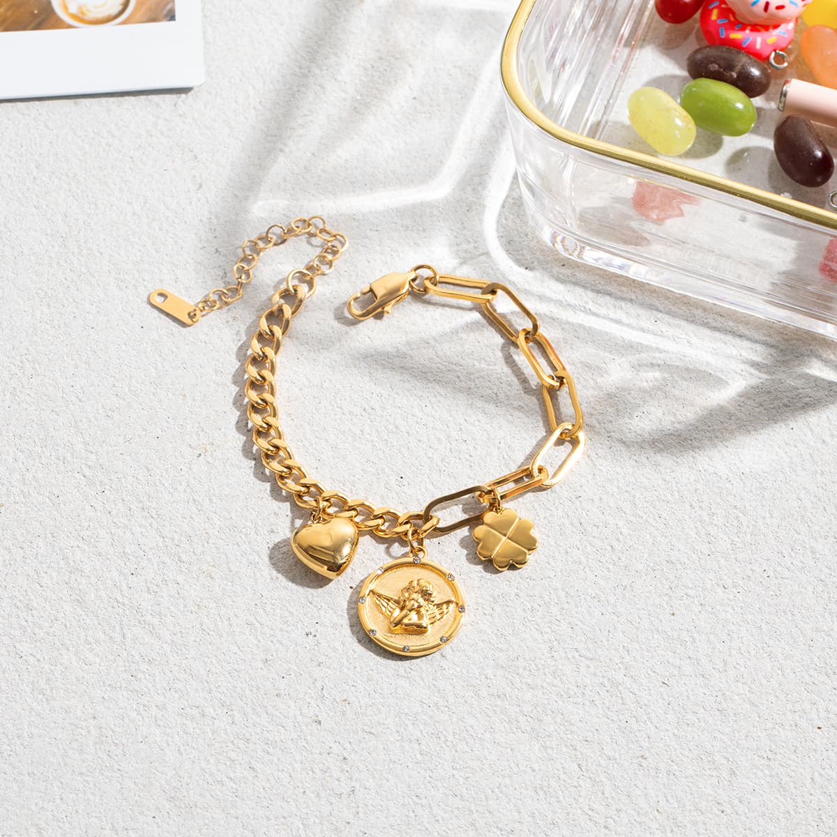 Angel Coin Bracelet