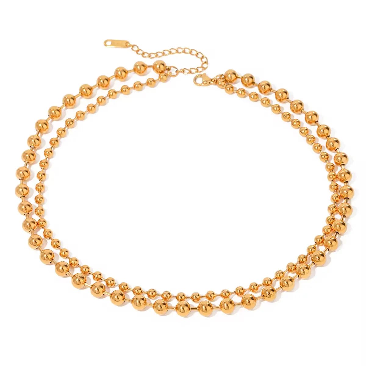 Double Layer Beaded Necklace 