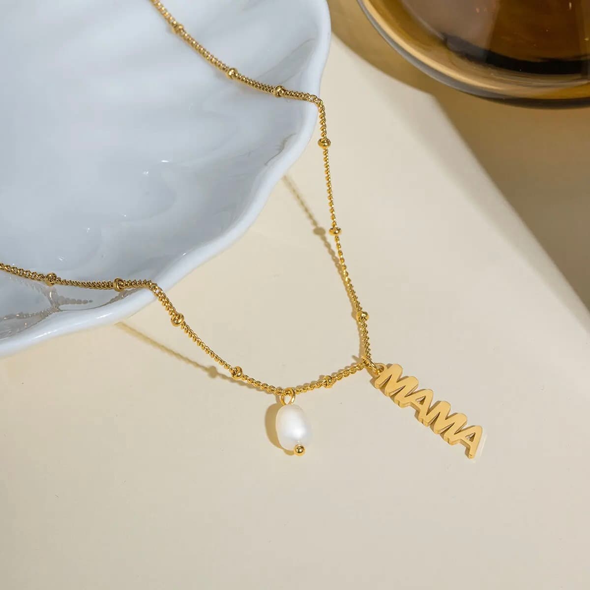 Mama Freshwater Pearl Necklace 