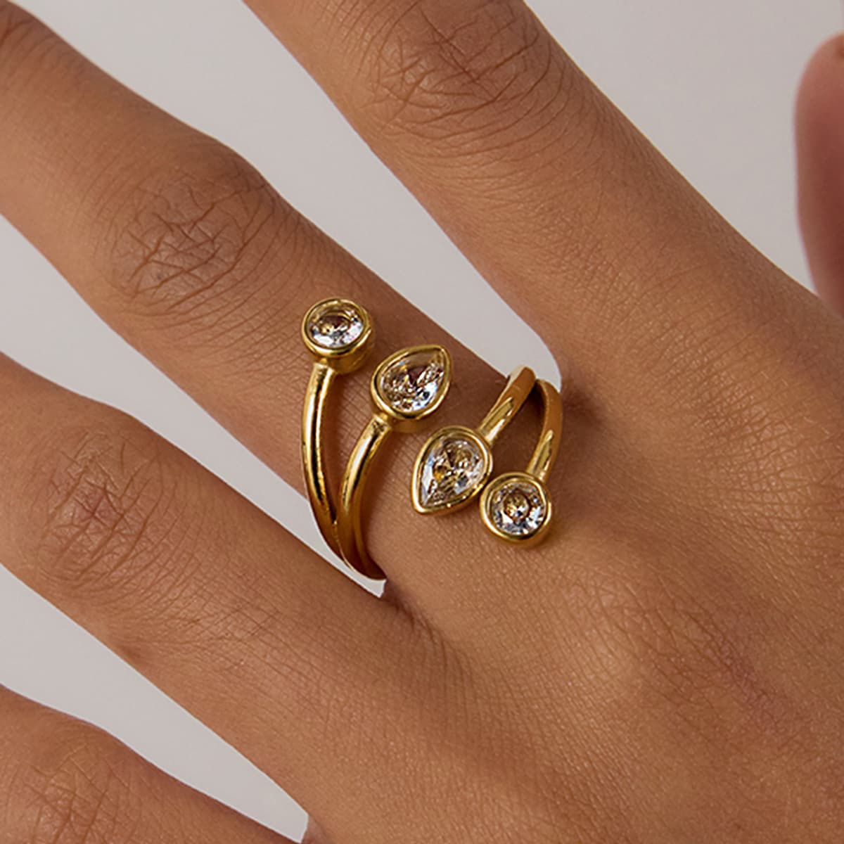 Teardrop Stack Ring