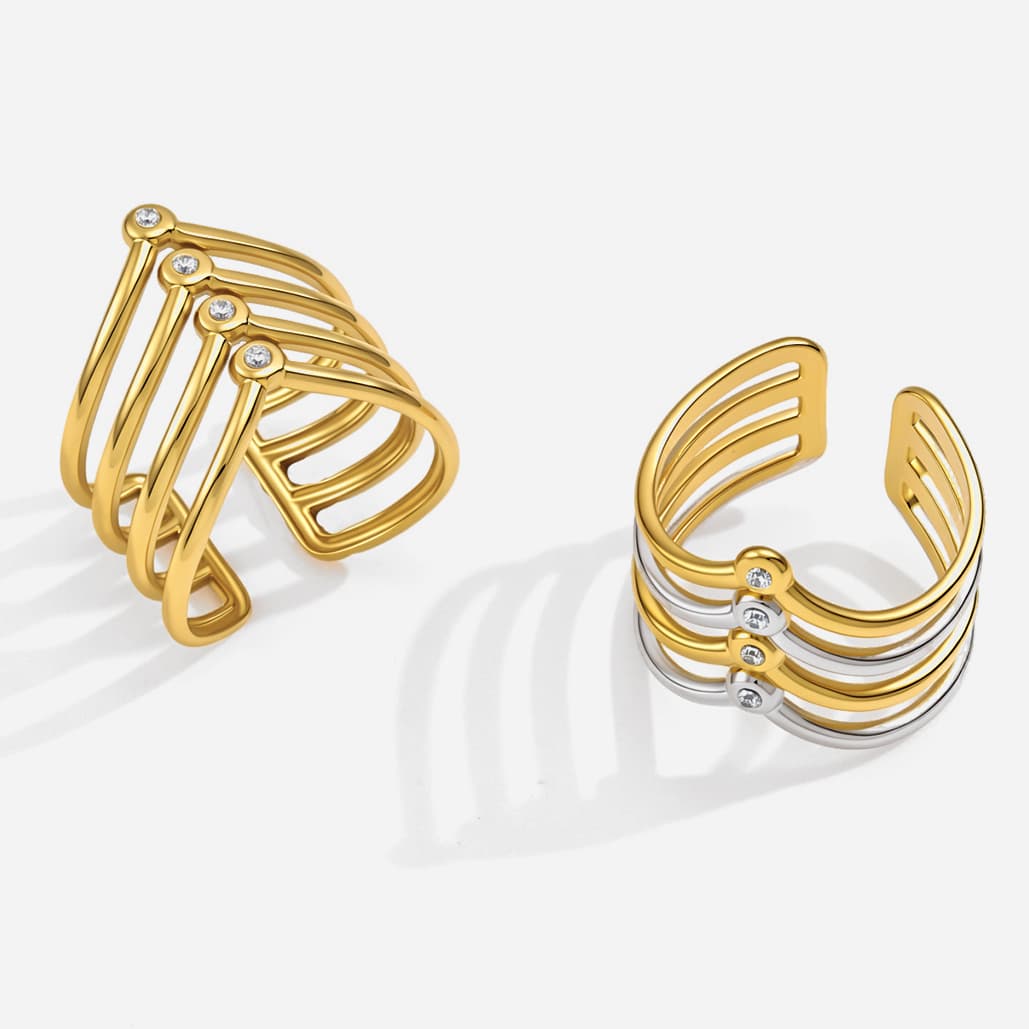 Four Layer Hollow Ring