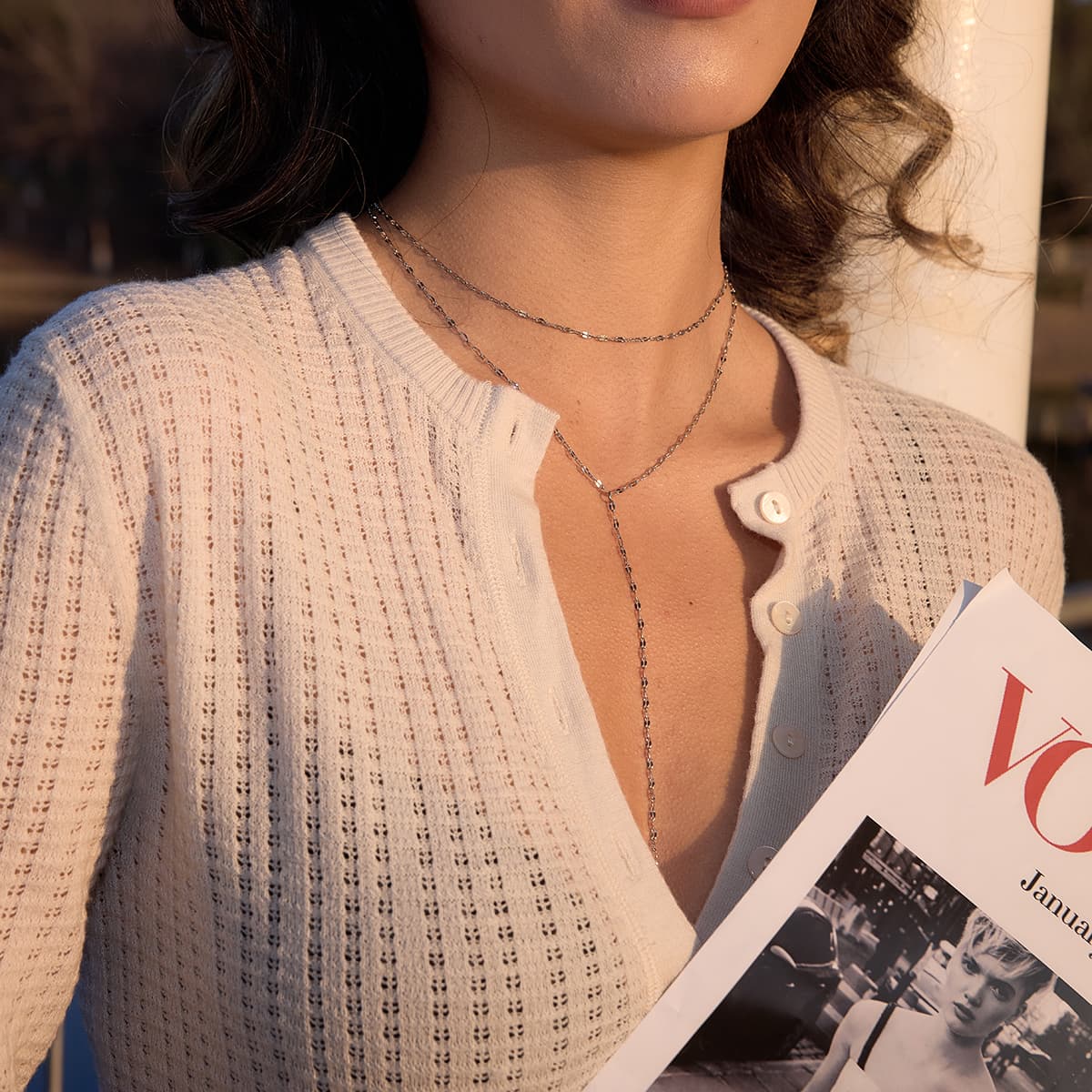 Layered Y Necklace