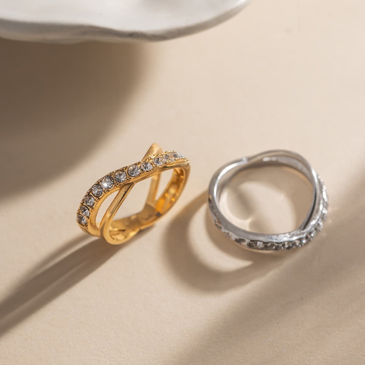 Inlay Cross Ring