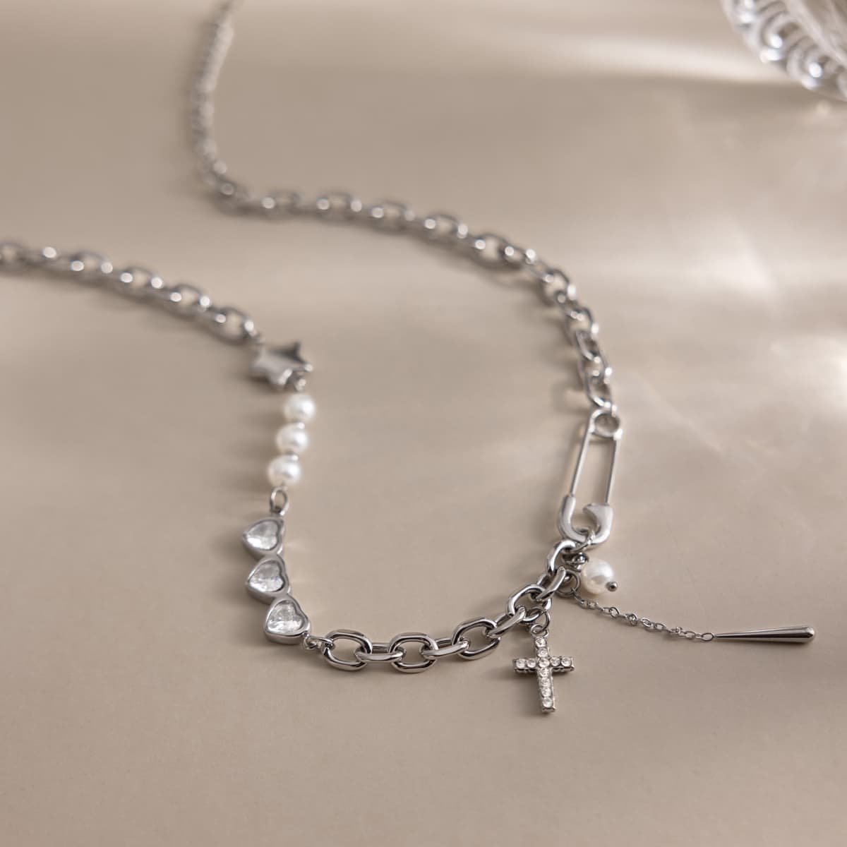 Cross Charm Necklace 