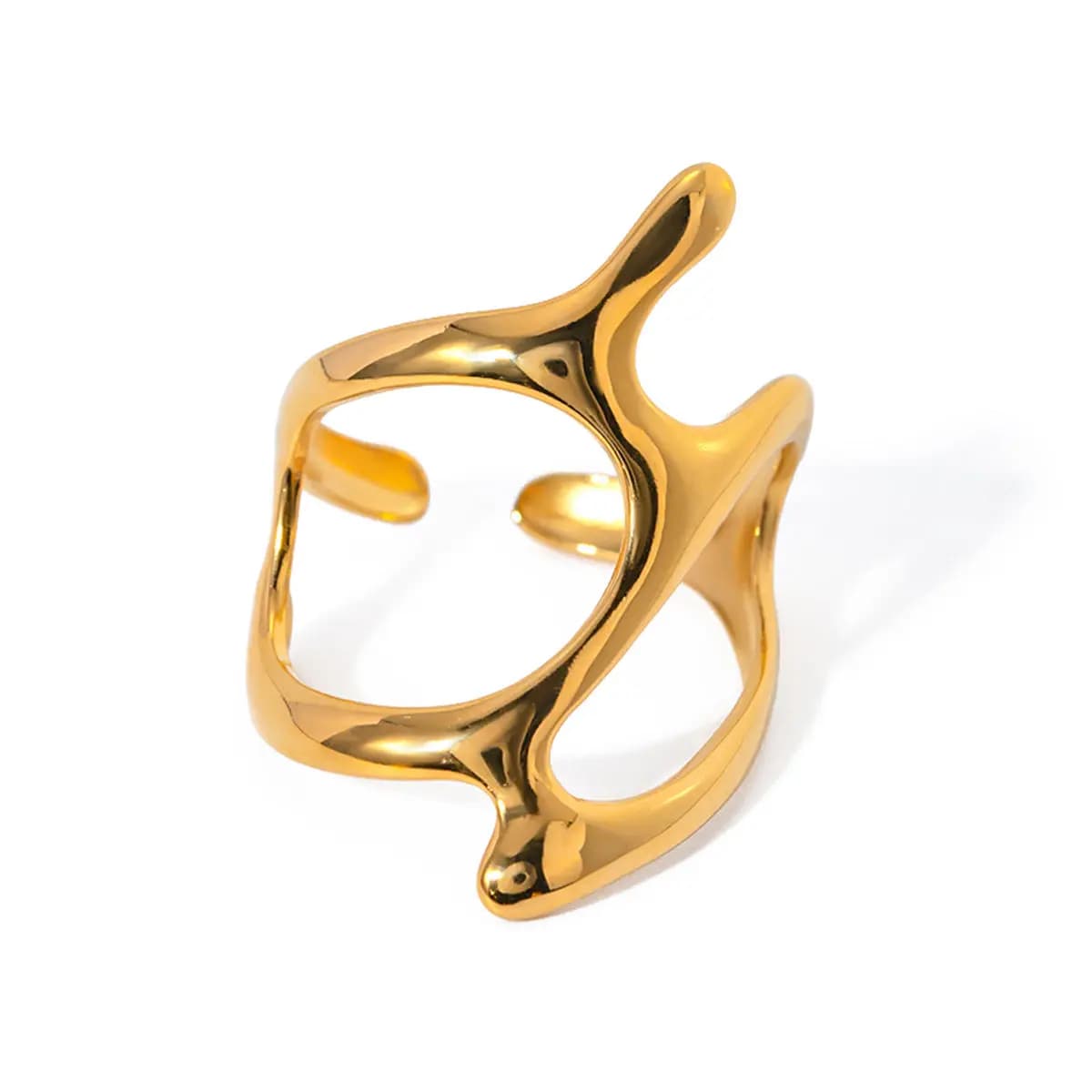 Sculptural Open Ring 