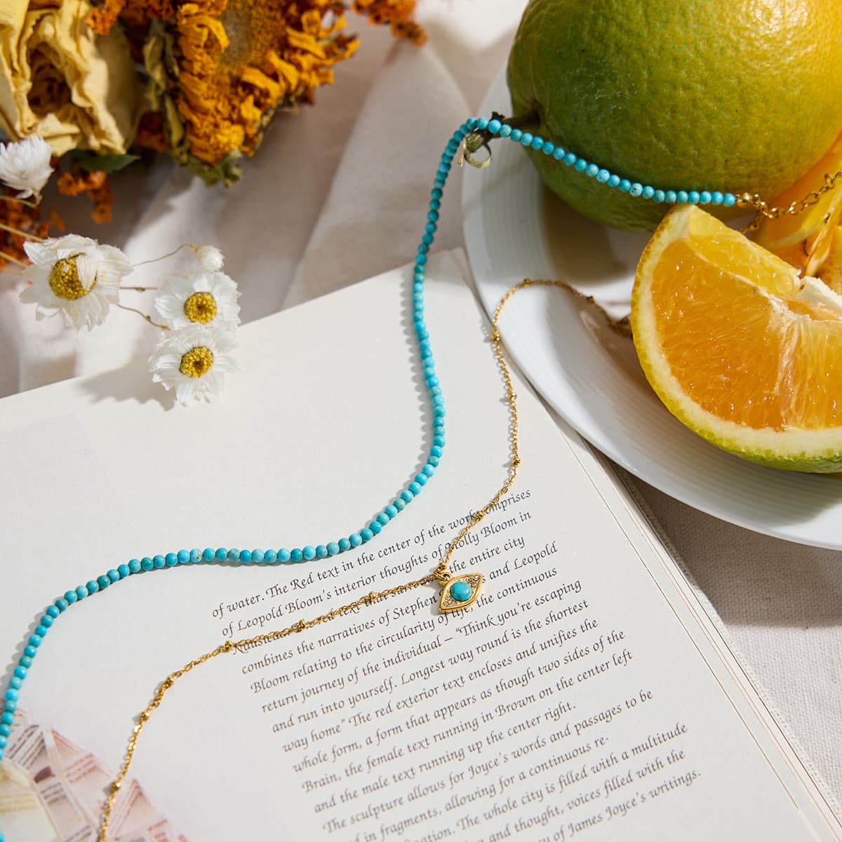 Bead Evil Eye Necklace