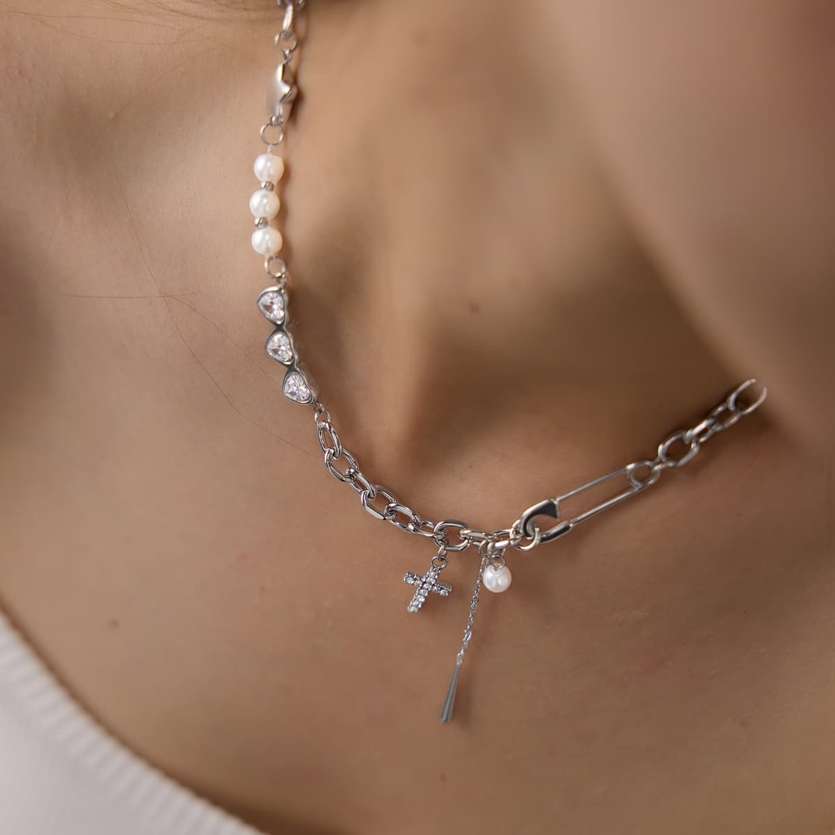 Cross Charm Necklace 