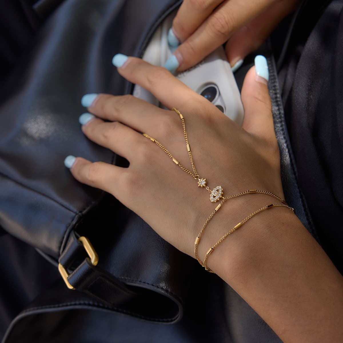 Evil Eye Hand Chain