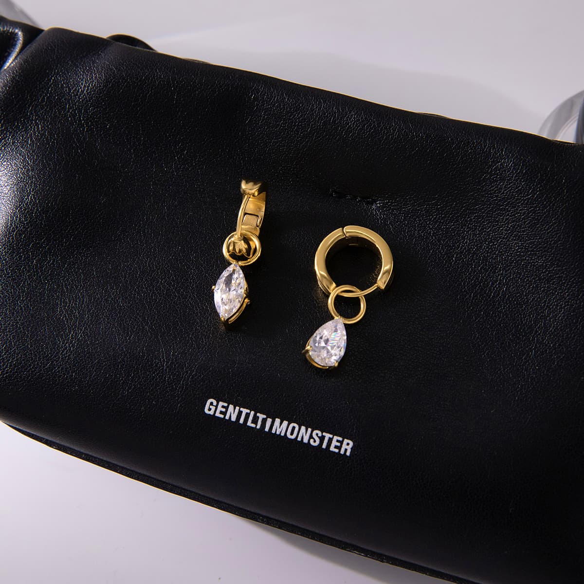 Pear Cut Crystal Drop Earrings