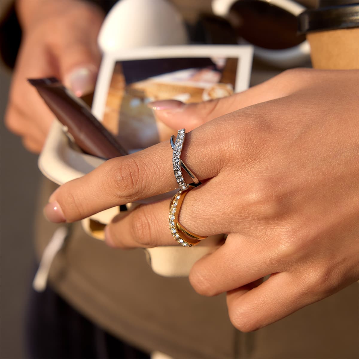 Inlay Cross Ring