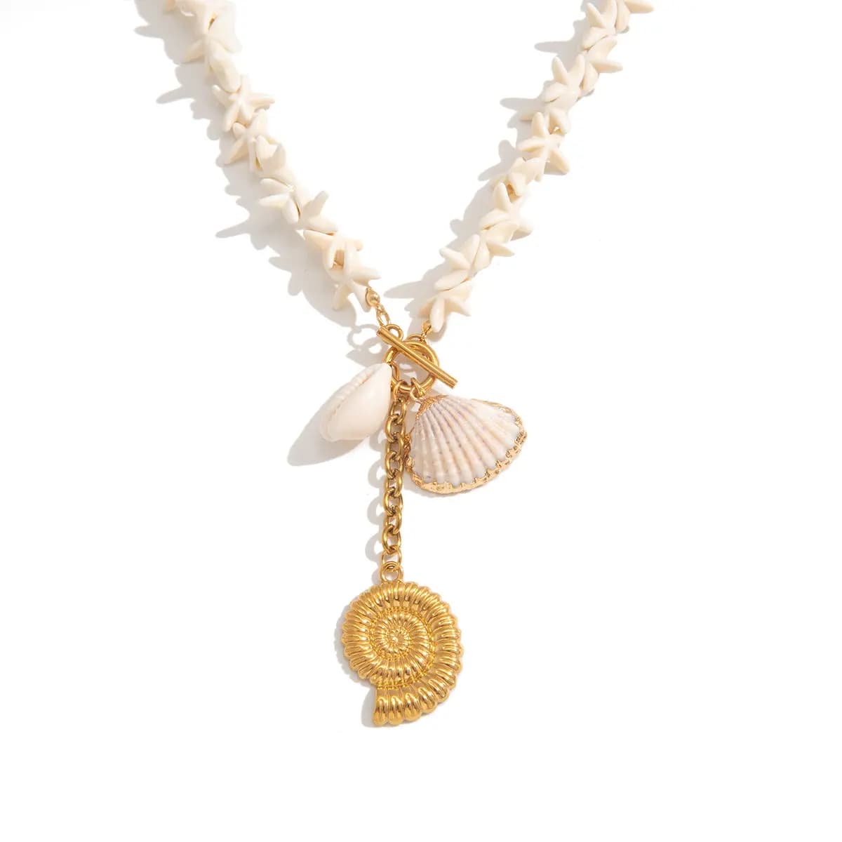 Ocean Shell Charm Necklace