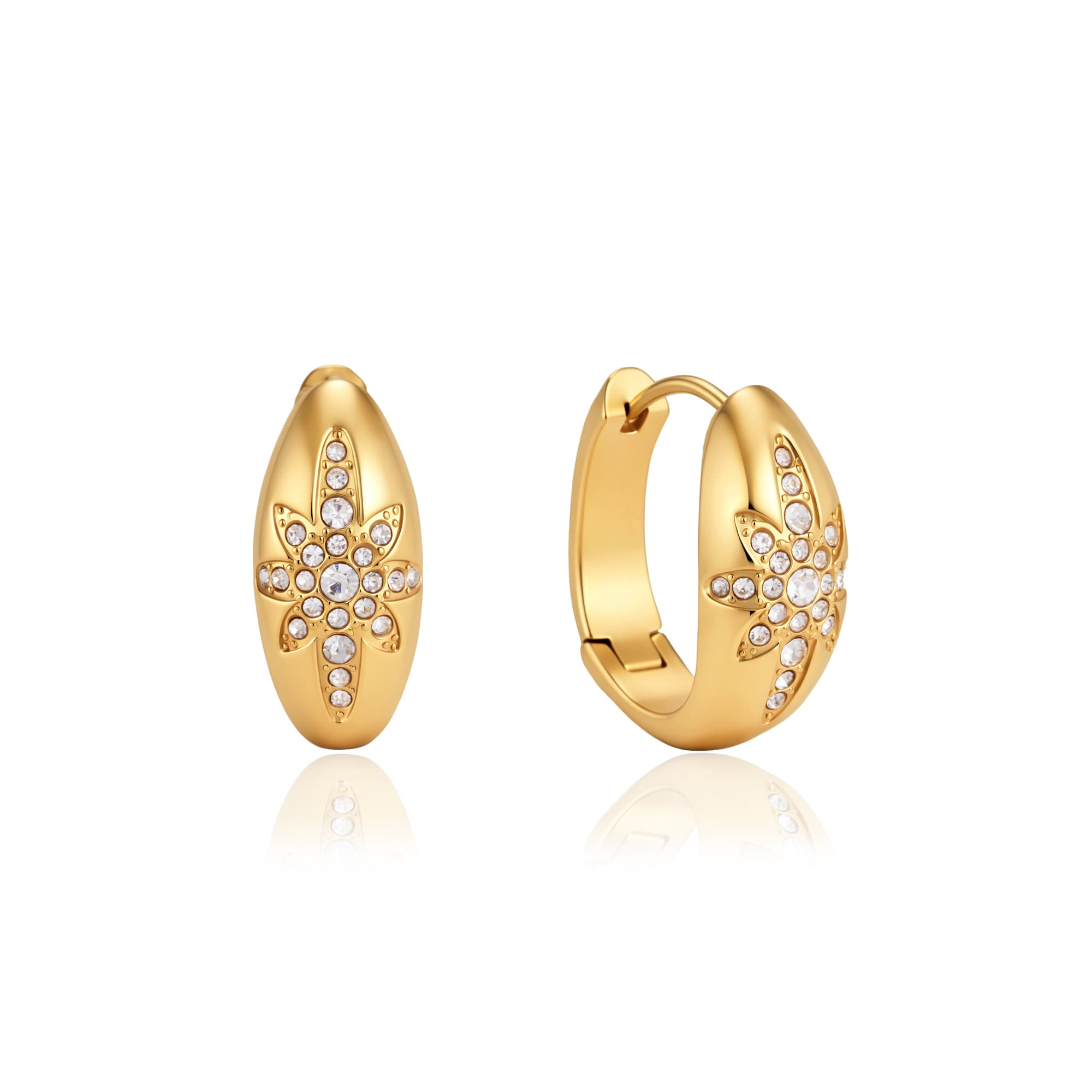 Star Hoop Earrings