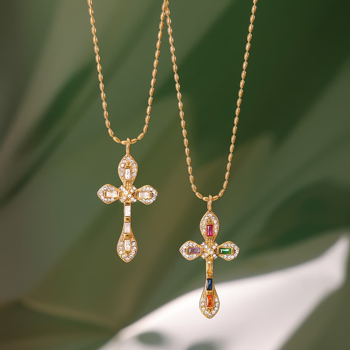 Shiny Cross Necklace