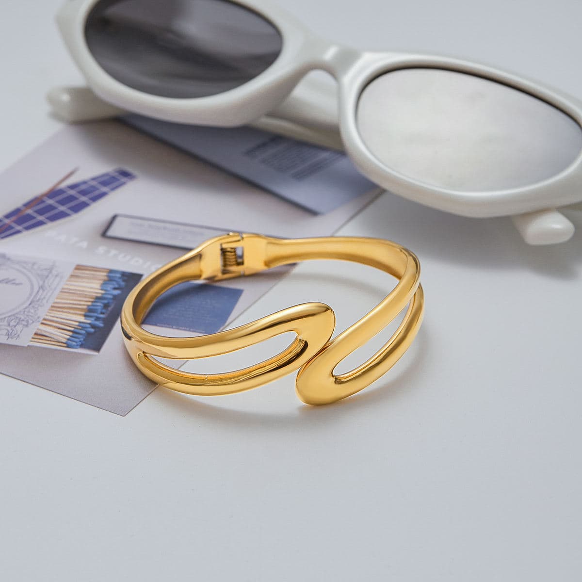 Sculptural Cuff Bracelet 