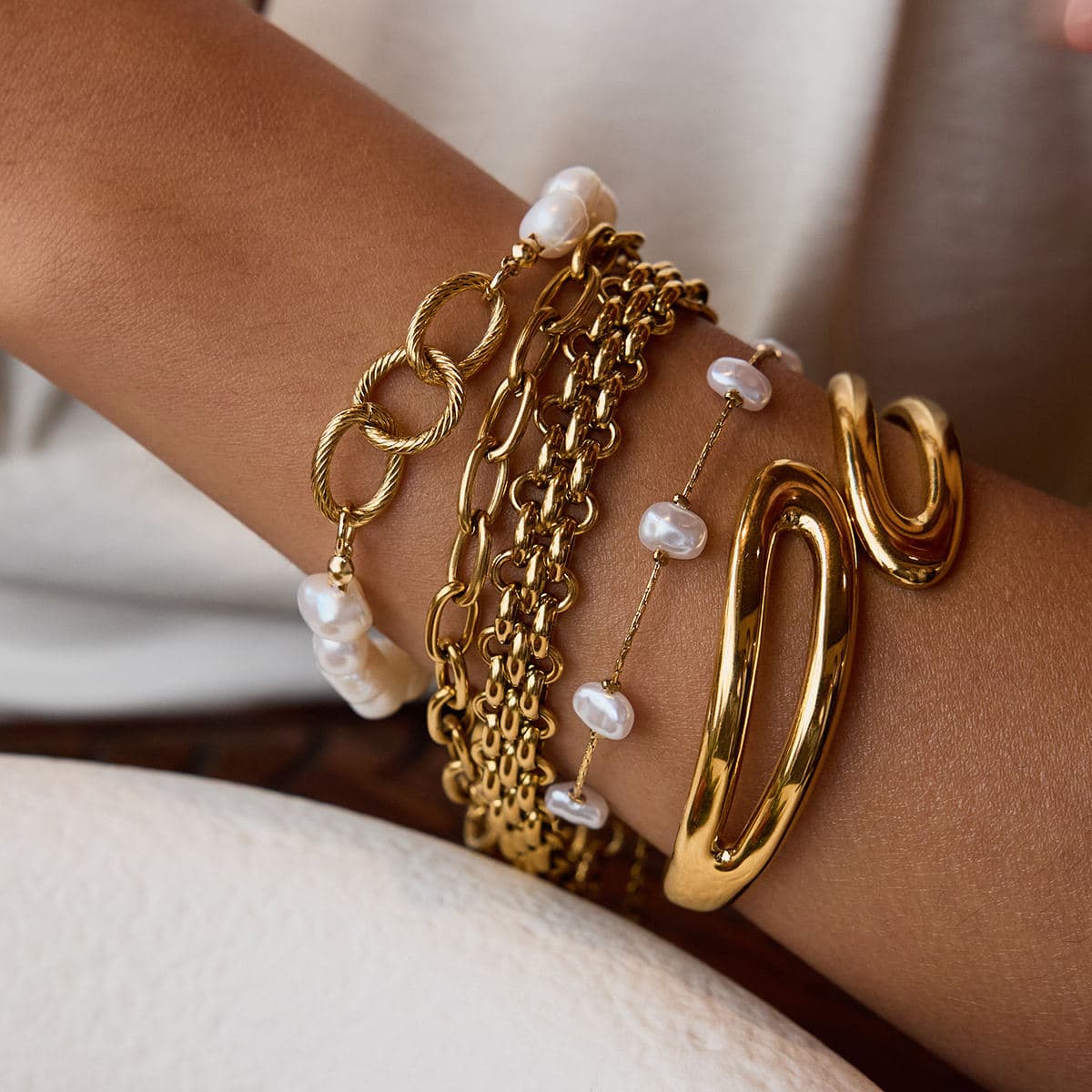 Sculptural Cuff Bracelet 