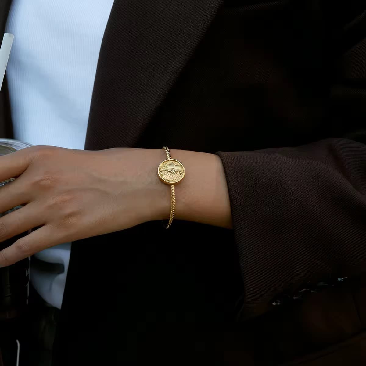 Medallion Cuff Bracelet