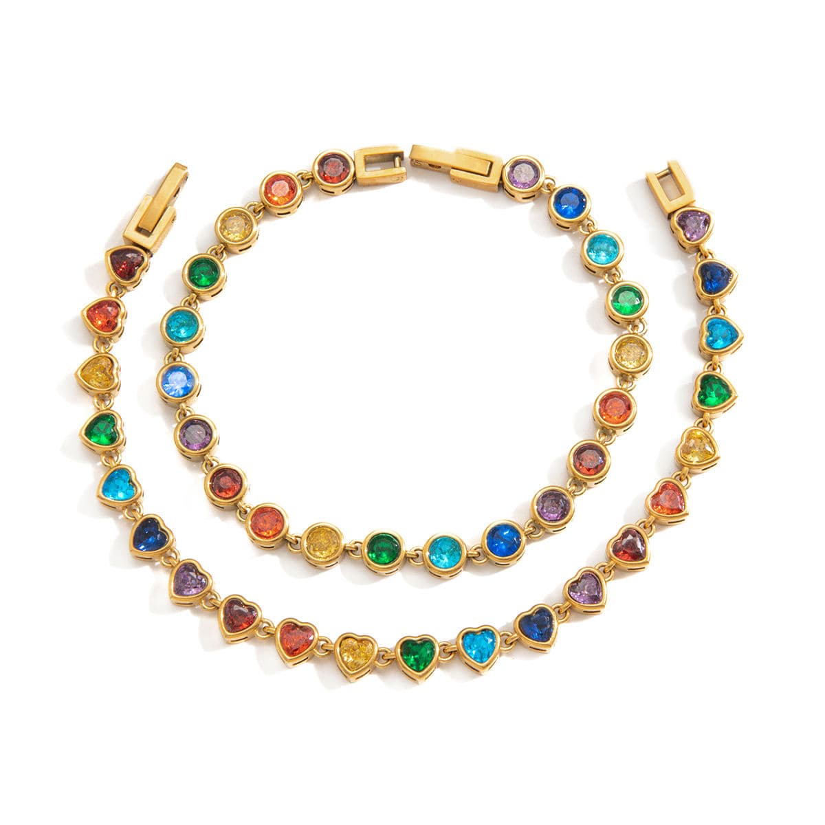 Rainbow Tennis Bracelet 