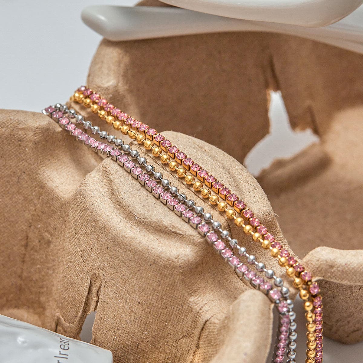 Pink Tennis Bracelet 