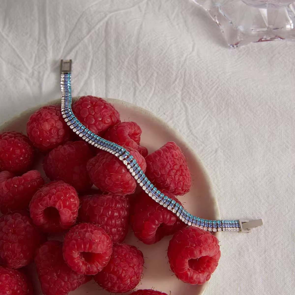 Blue Tennis Bracelet