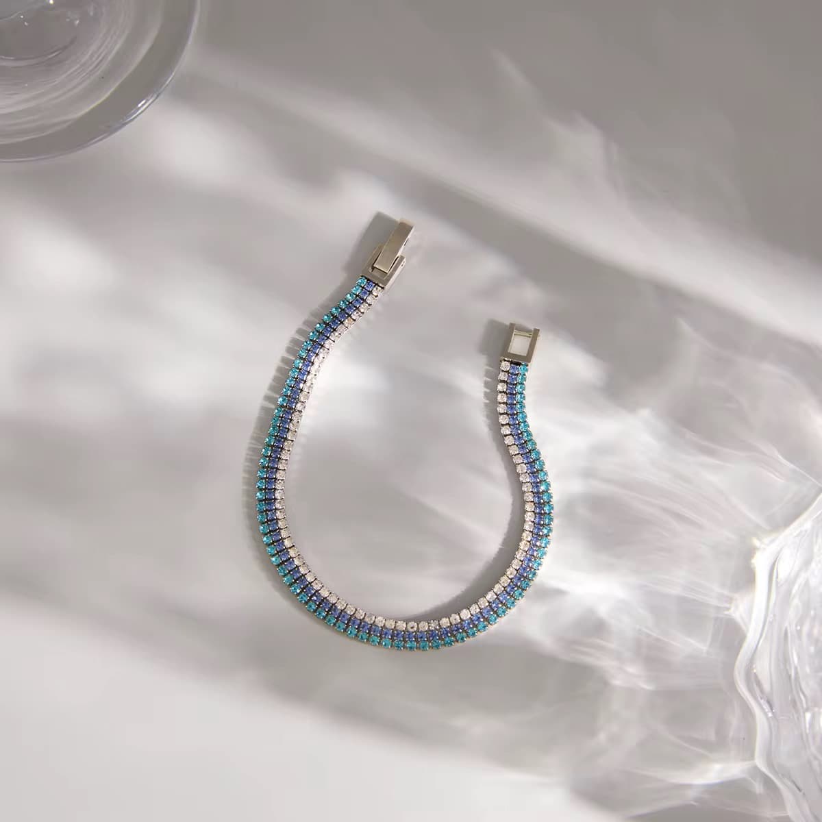 Blue Tennis Bracelet