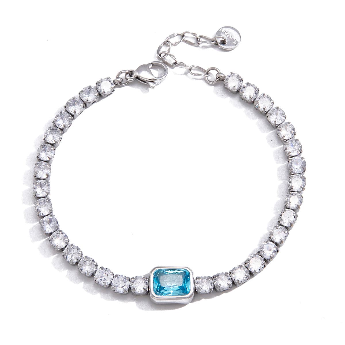 Blue Zircon Tennis Bracelet