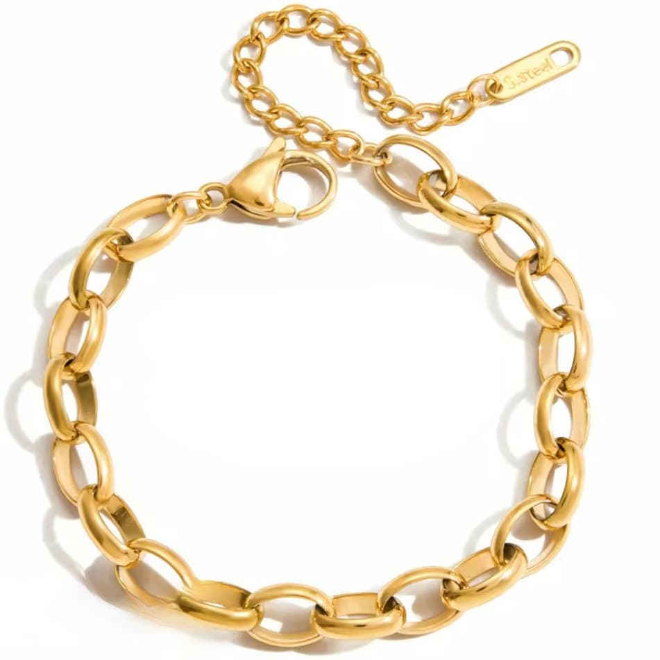 Bold Oval Link Bracelet 