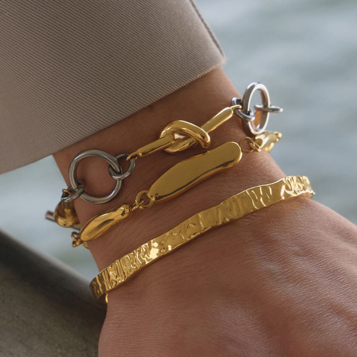 Textured Cuff Bracelet 
