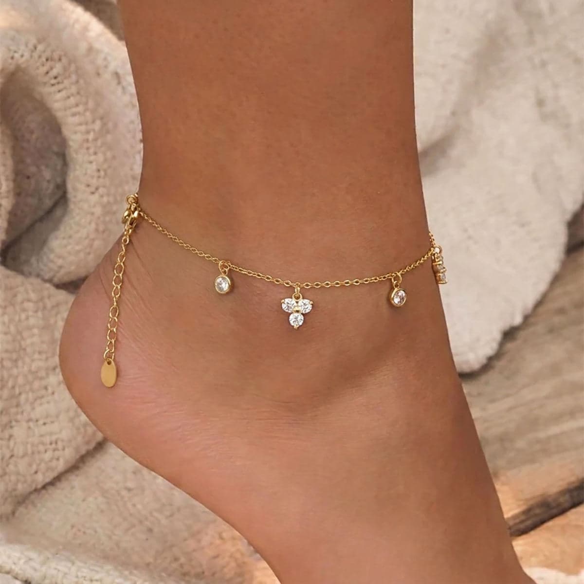 Crystal Charm Anklet