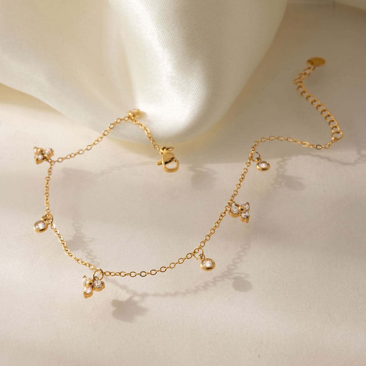 Crystal Charm Anklet
