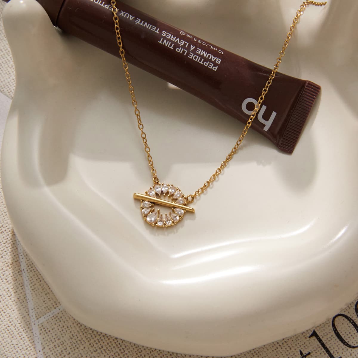 Hollow Drop Necklace