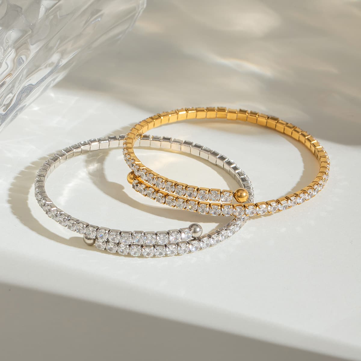 Crystal Tennis Bangle 