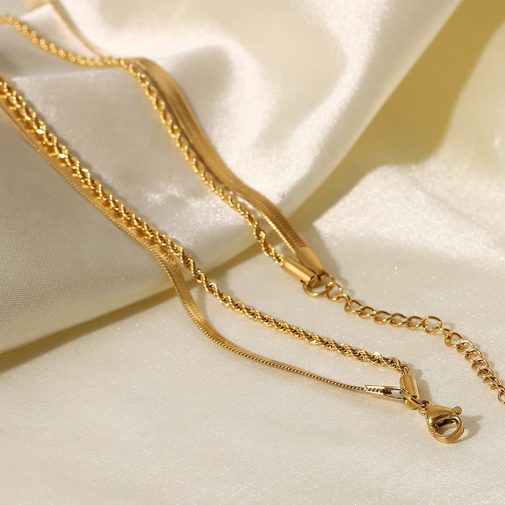 Snake Chain Necklace 2-1