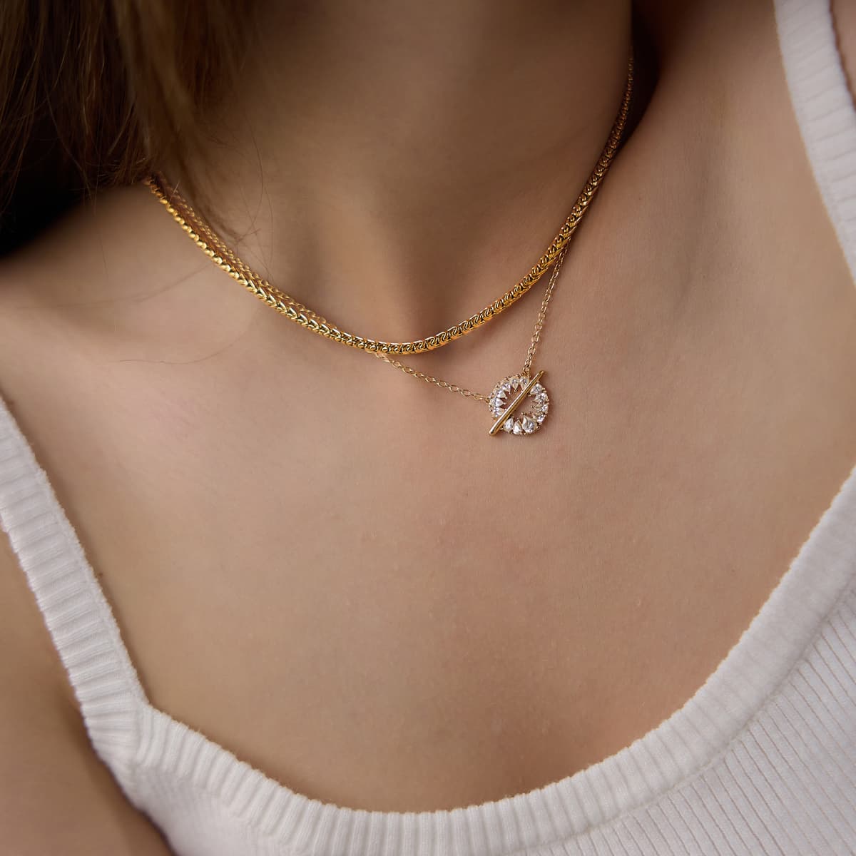 Hollow Drop Necklace