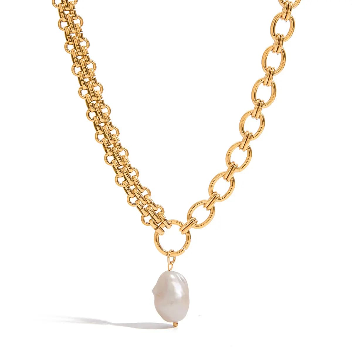 Freshwater Pearl Chain Necklace 