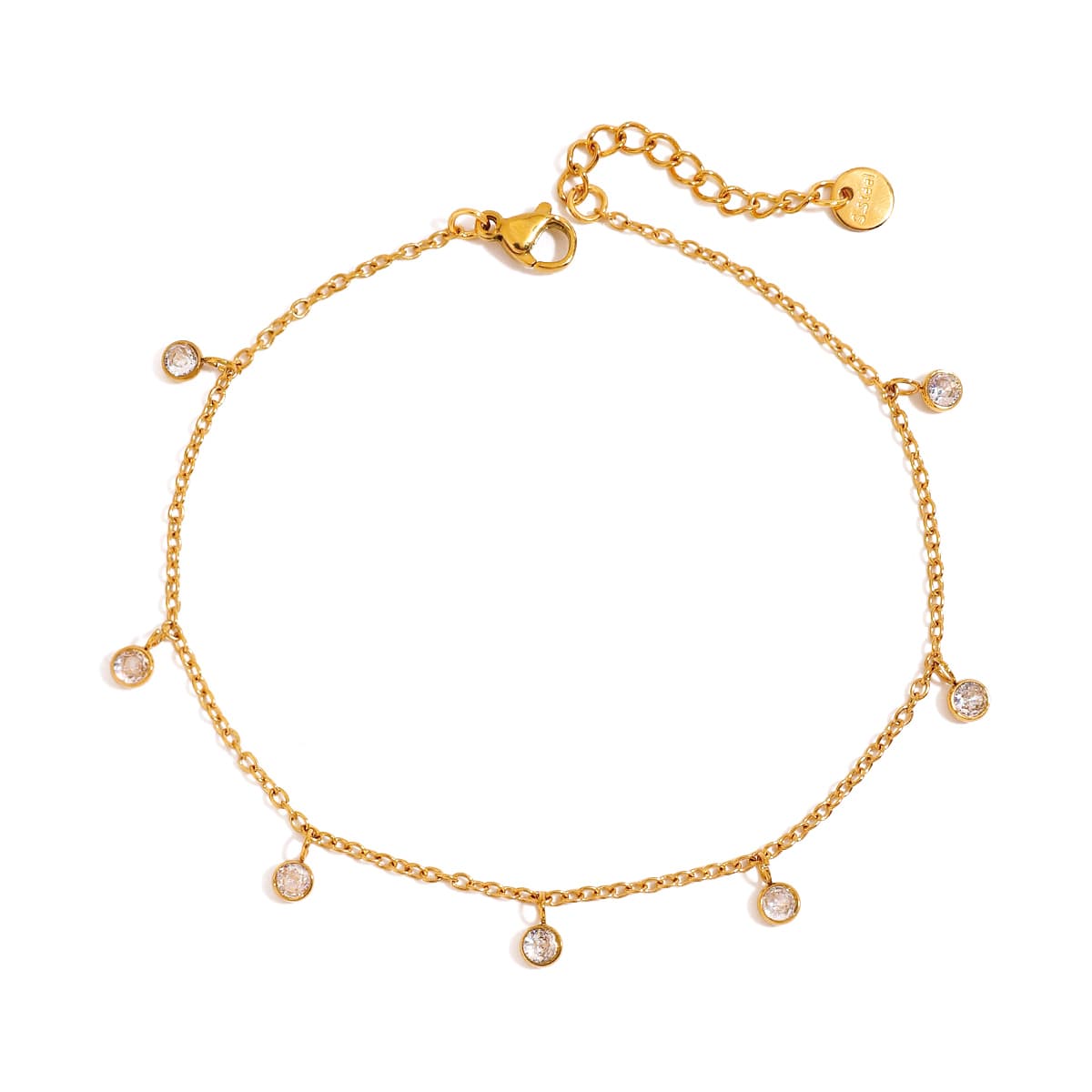 Round Stone Anklet